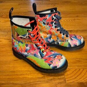 Dr. Martens Pascal 1460 Psycho Tattoo Boots, US Size 7